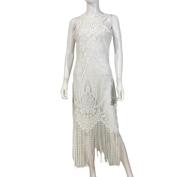 Women’s Crochet White Fringe Sher Dress
New - Picture 3 of 5